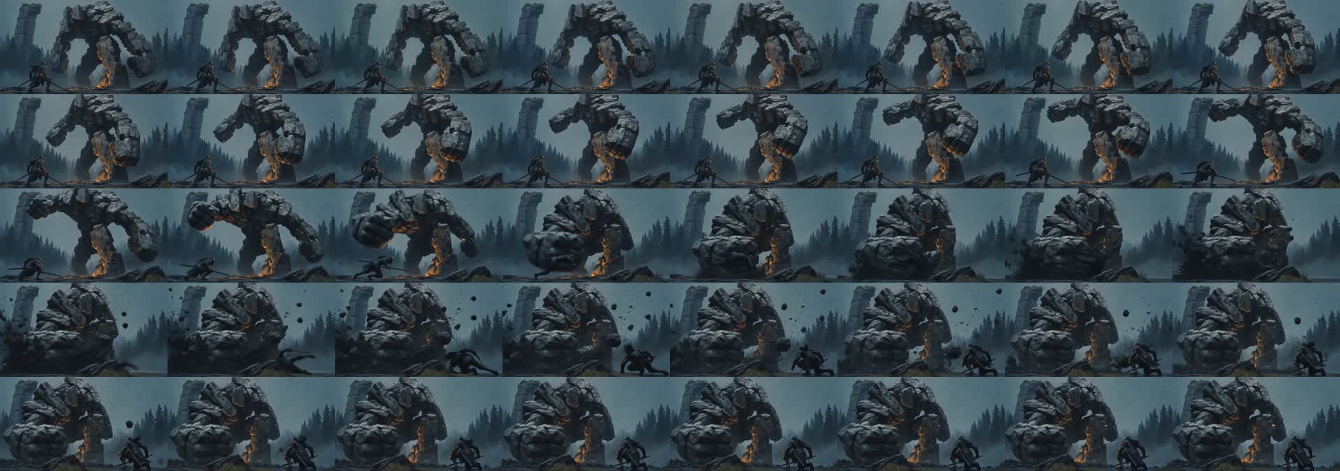 Dreaminaの五秒回避テストを高頻度で抽出したコンタクトシート